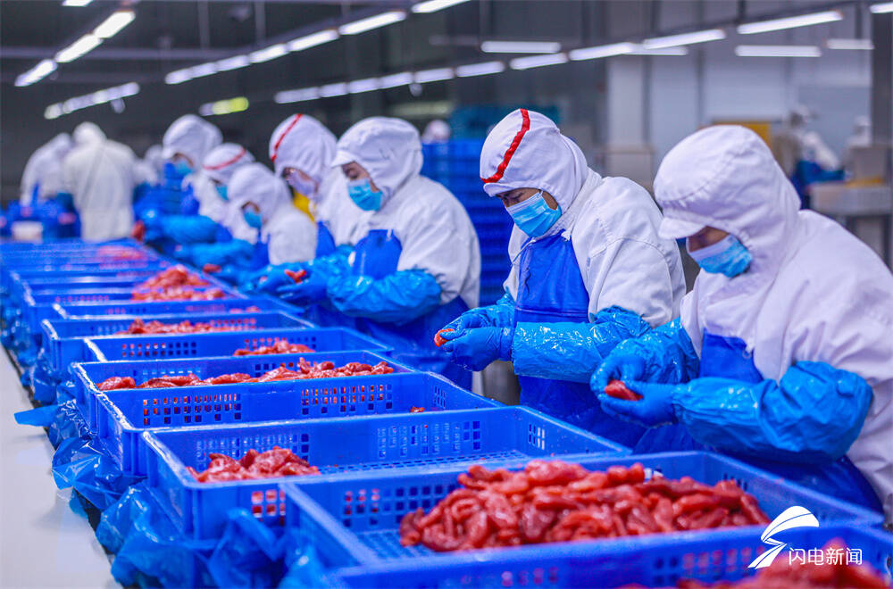 山东荣成 水产品出口加工产业蓬勃发展